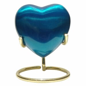 buy blue heart urn gloss