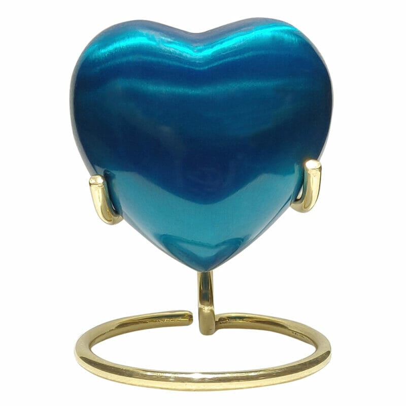 buy blue heart urn gloss