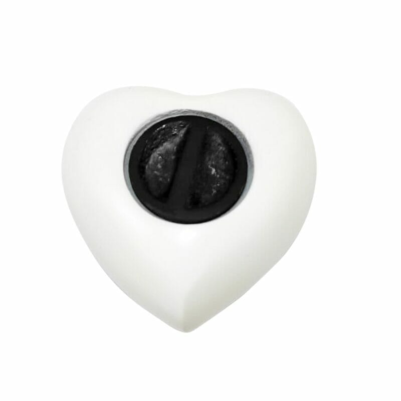 White Rose - Heart Shaped Keepsake Urn - Image 3