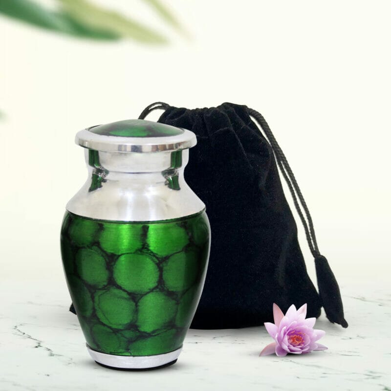 Green - Marble Keepsake Urns Set of 4 - Image 3