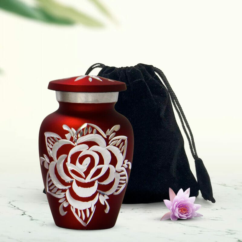 Rose Keepsake Colorful Mini Urns Set of 4 - Image 7