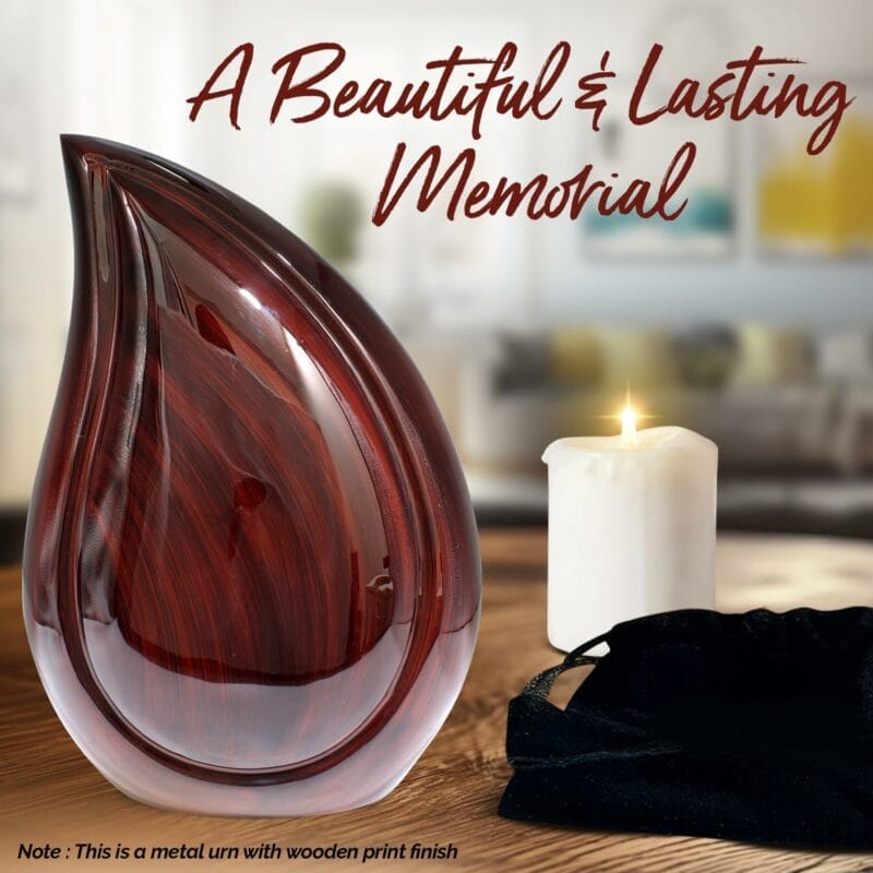 Rosewood Teardrop Adult Urn - Image 3