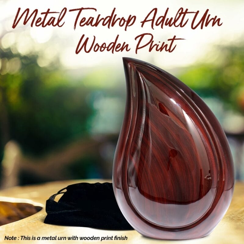 Rosewood Teardrop Adult Urn - Image 6