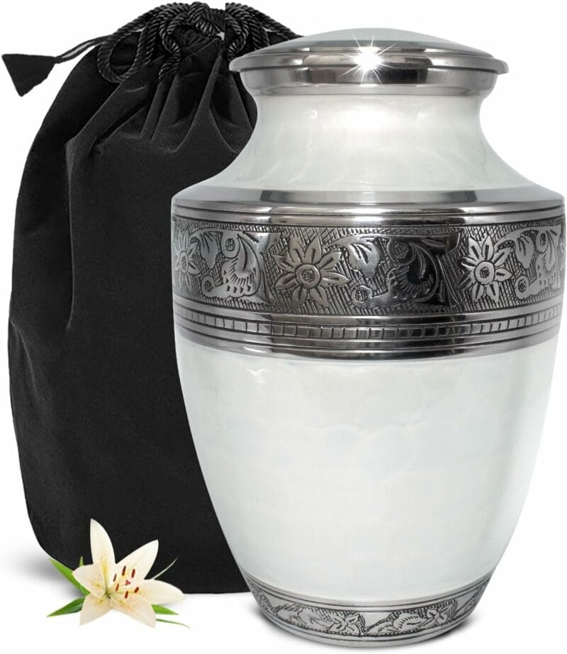 White Scale EN Girishan Adult Urn