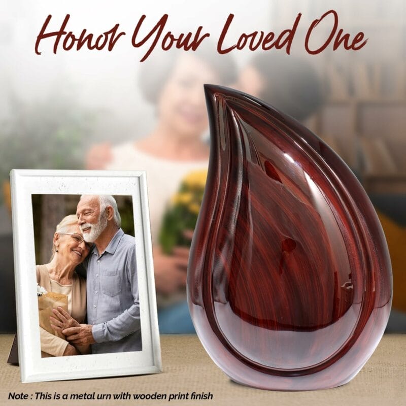 Rosewood Teardrop Adult Urn - Image 2