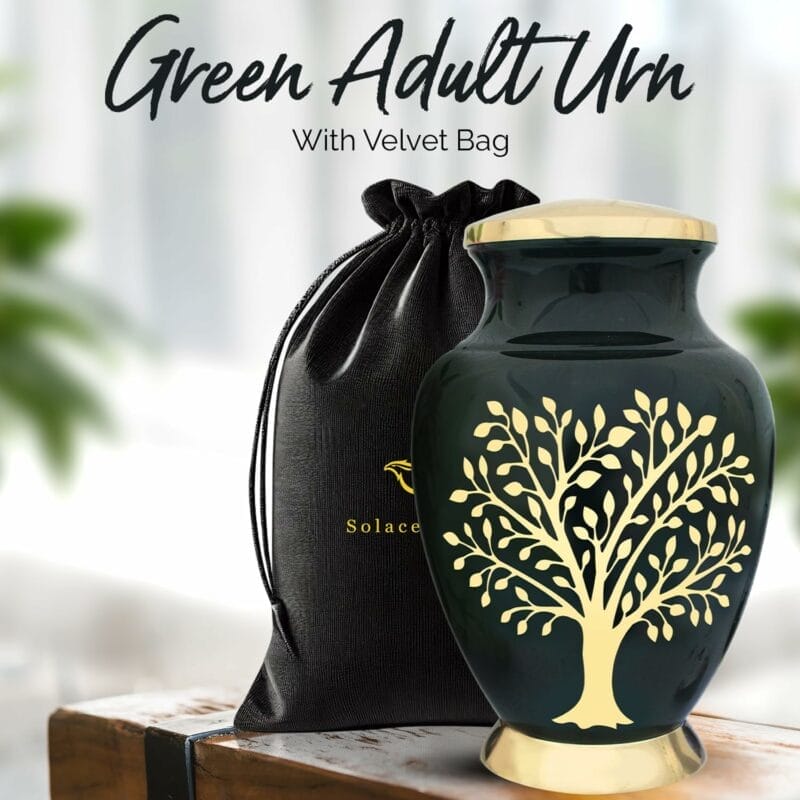 Aria Green TOL Adult Urn - Image 3
