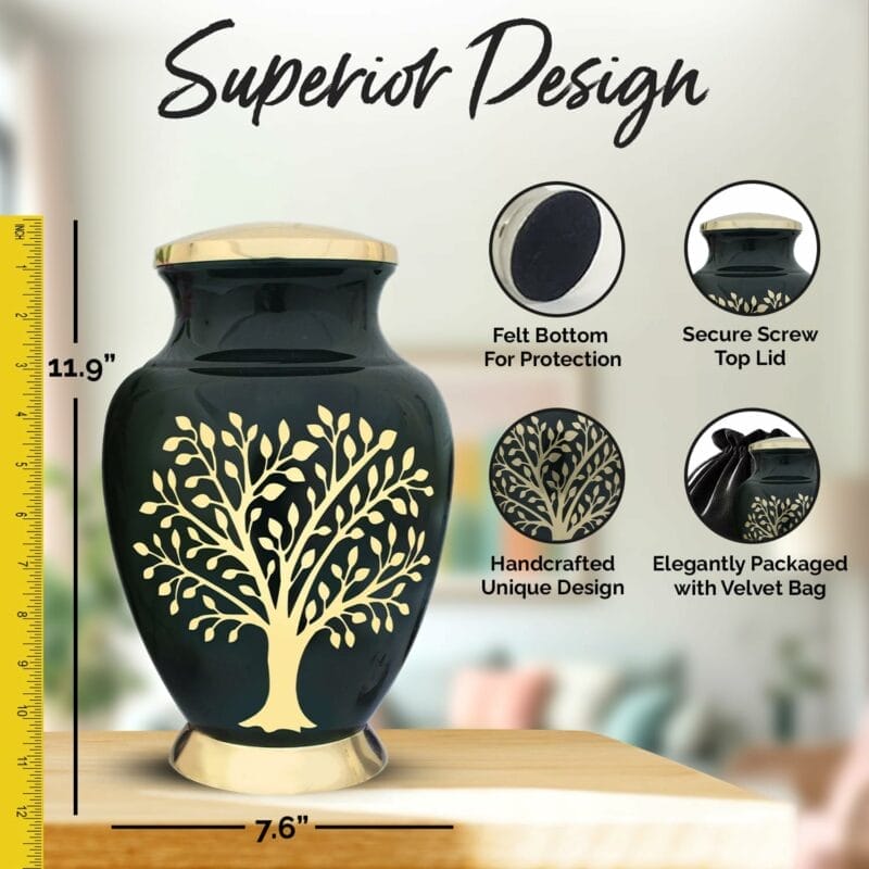 Aria Green TOL Adult Urn - Image 7