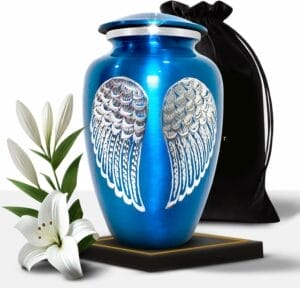 Blue DC Wings Adult Urn