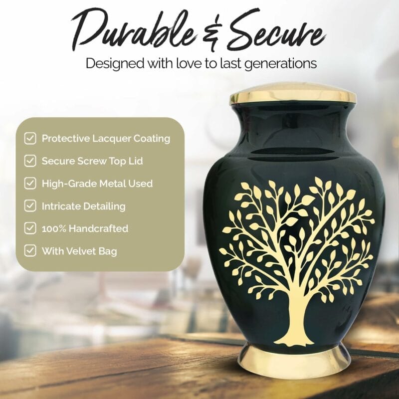 Aria Green TOL Adult Urn - Image 5