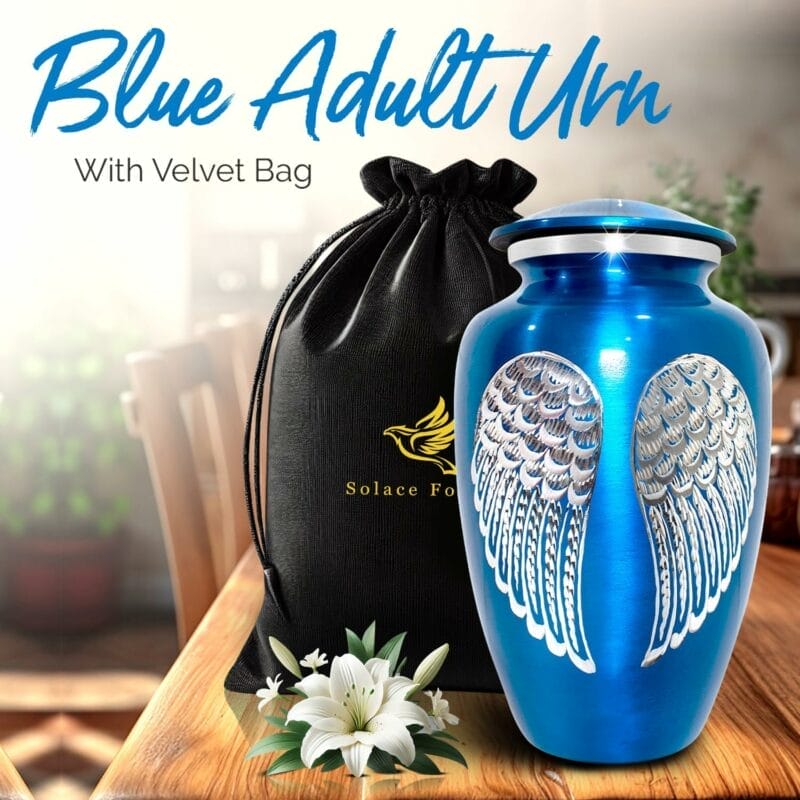 Blue DC Wings Adult Urn - Image 5